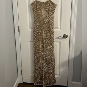 Gold sequin gown